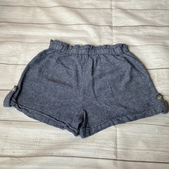 🦄 Time and Tru Heather Blue Paper Bag Shorts Small - Picture 3 of 10